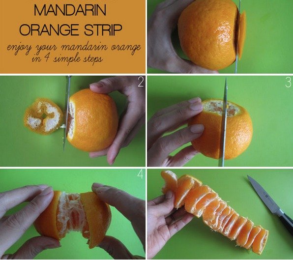 how to cut mandarins