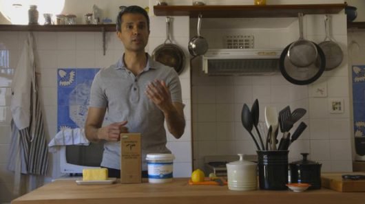 Dr. Aseem Malhotra likes butter in his coffee and advocates for saturated fat as part of a heart-healthy diet. Photo credit: "The Big Fat Fix"