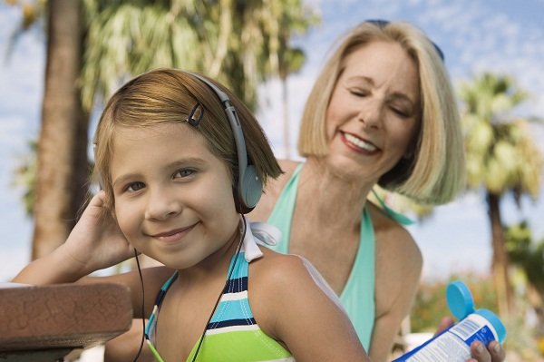 We prevent the absorption of sunlight by covering up and wearing sunscreen.