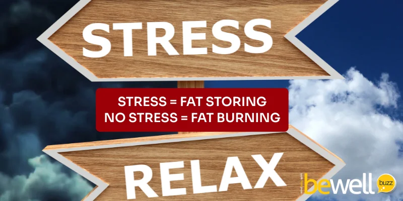Stress = Fat storing
No Stress = Fat burning