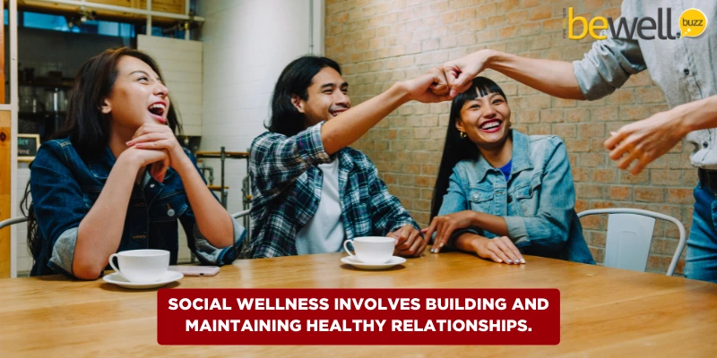 Social wellness involves building and maintaining healthy relationships.